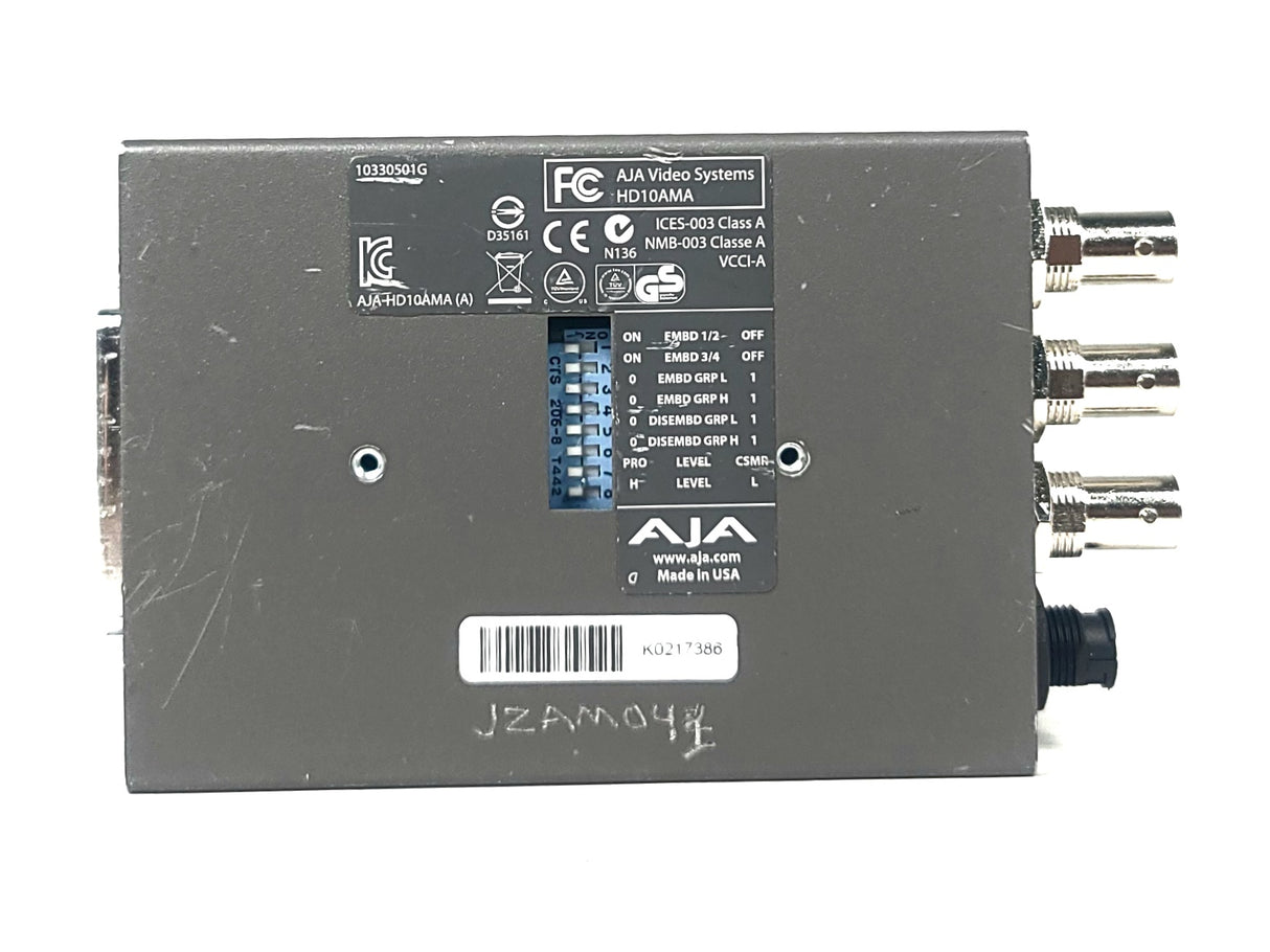 AJA HD10AMA Dual Rate HD/SD 4 CH w/ PSU