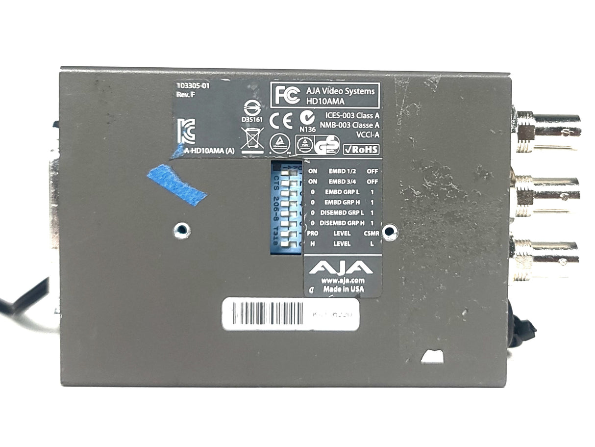 AJA HD10AMA Dual Rate HD/SD 4 CH w/ PSU