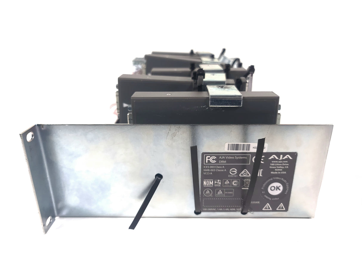 (6) AJA ROI-DVI Converters in Custom Power Rack Unit
