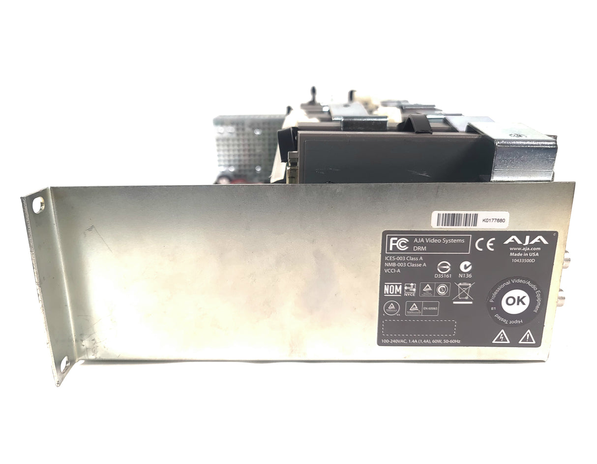 (6) AJA ROI-DVI Converters in Custom Power Rack Unit