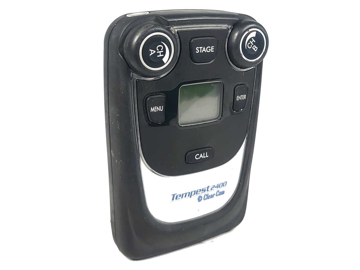 Clear-Com CP-222 Tempest 2400 Series 2-Channel Wireless Belt Station