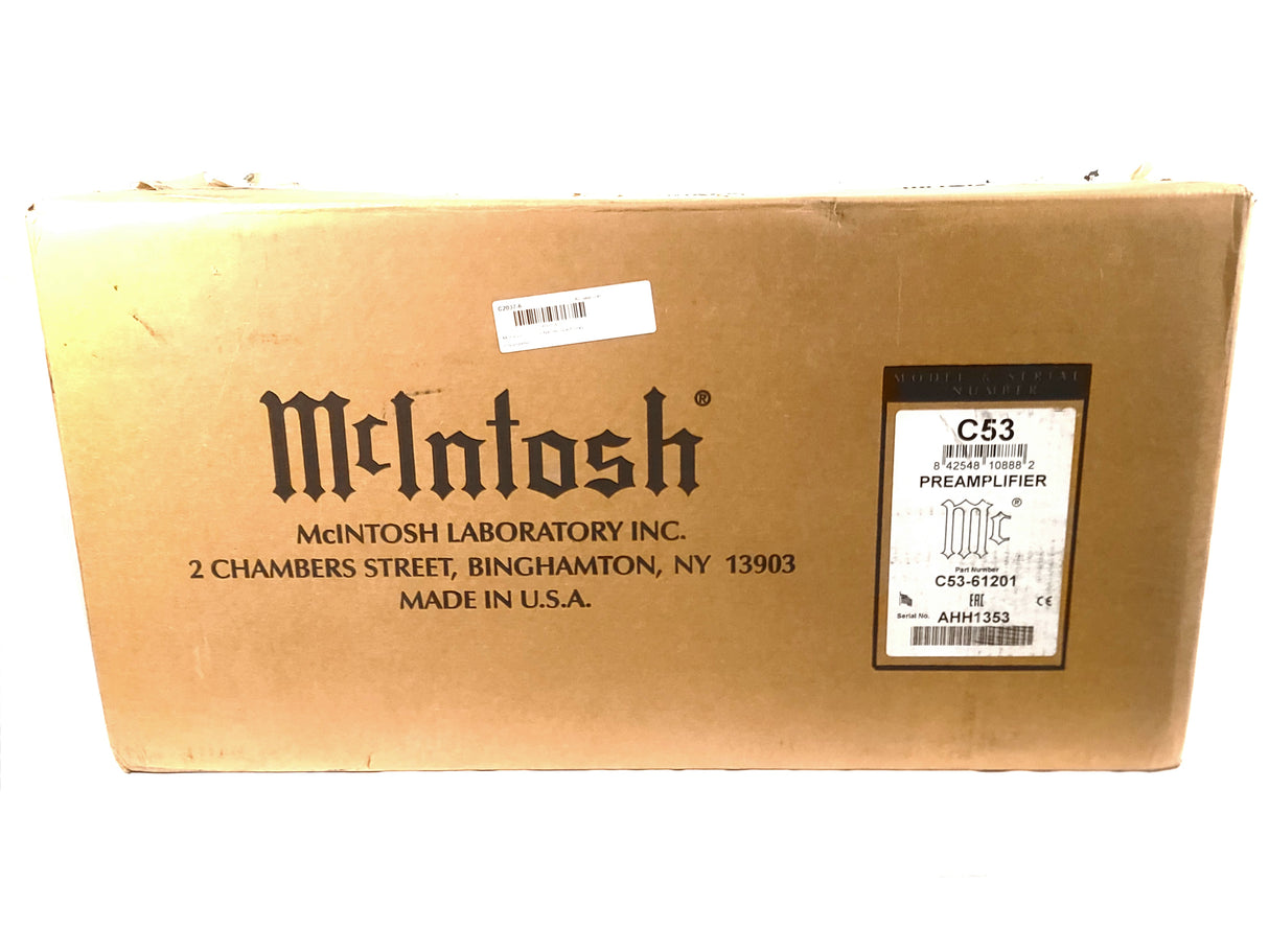 McIntosh C53 2-Channel Solid State Preamplifier in Original Box