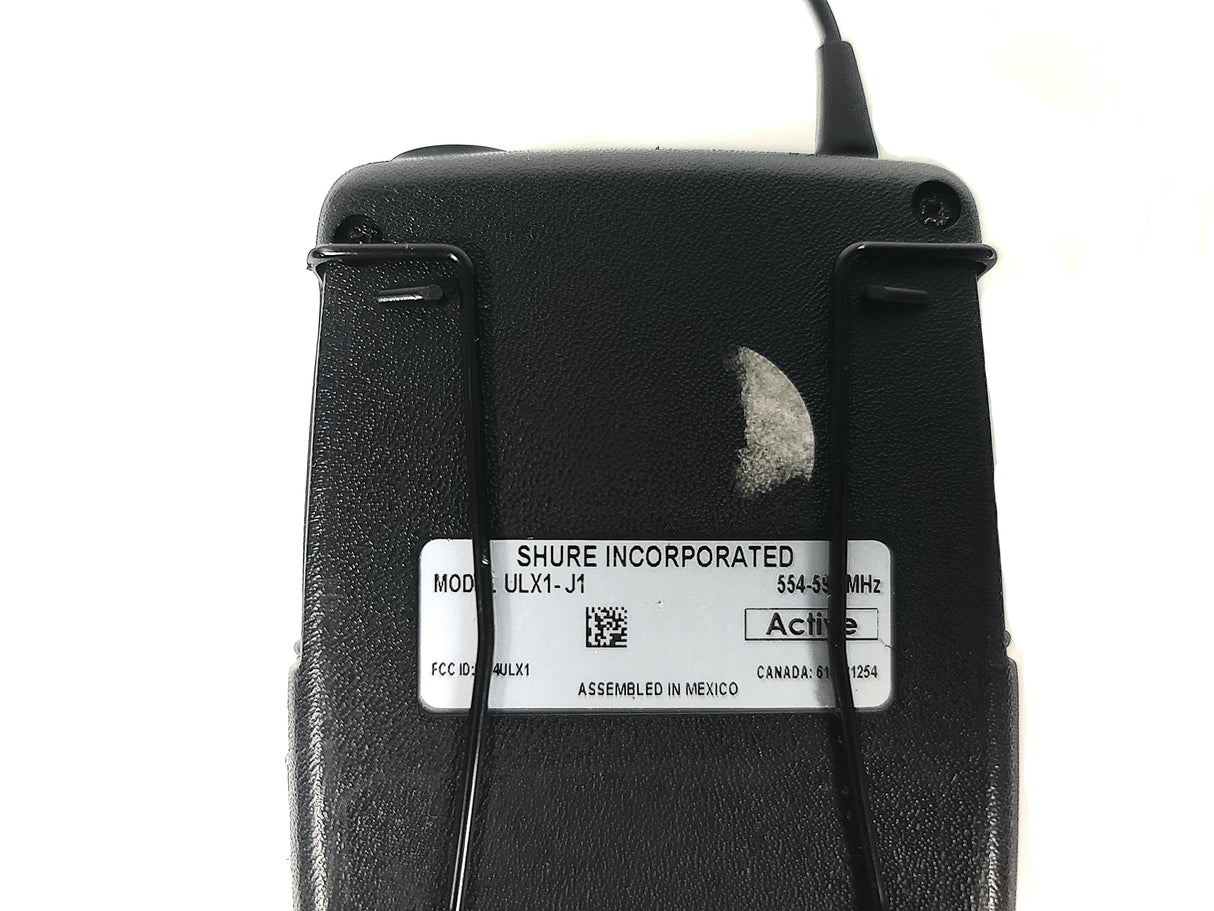 Shure ULXP4 Wireless Receiver Kit (J1: 554-590MHz) w/ Accessories in Pelican 1490 Case