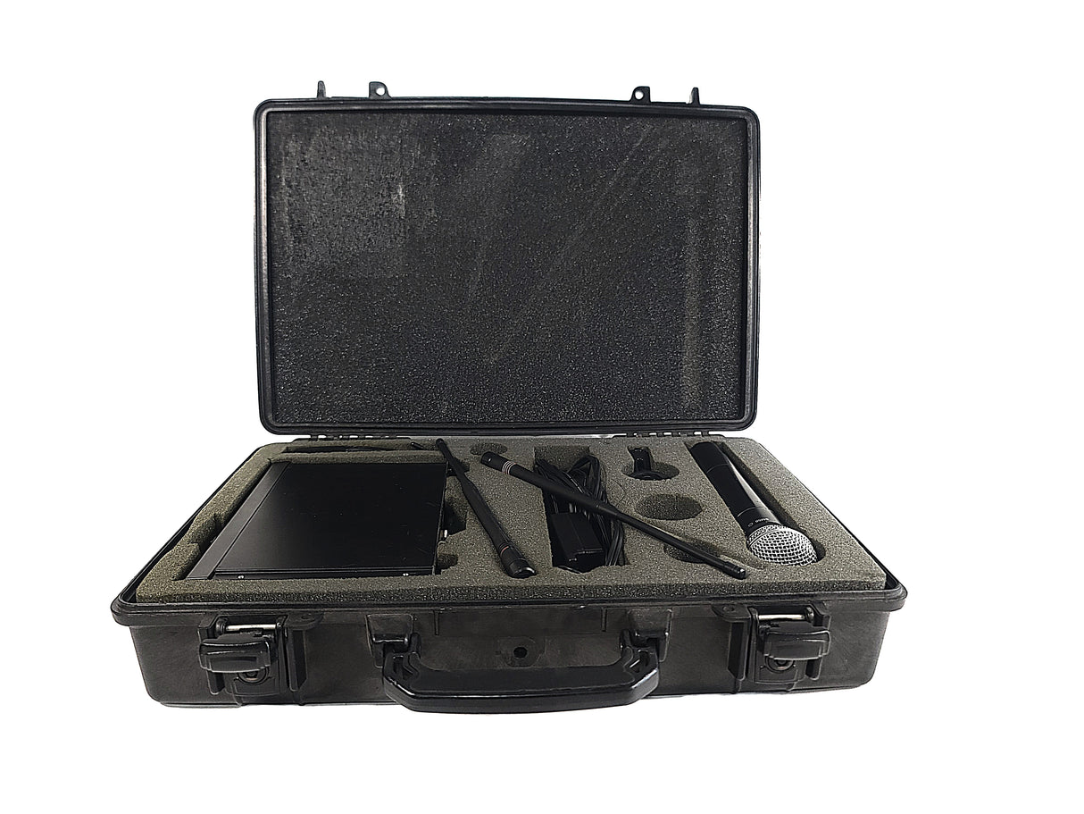 Shure ULXP4 Wireless Receiver Kit (J1: 554-590MHz) w/ Accessories in Pelican 1490 Case