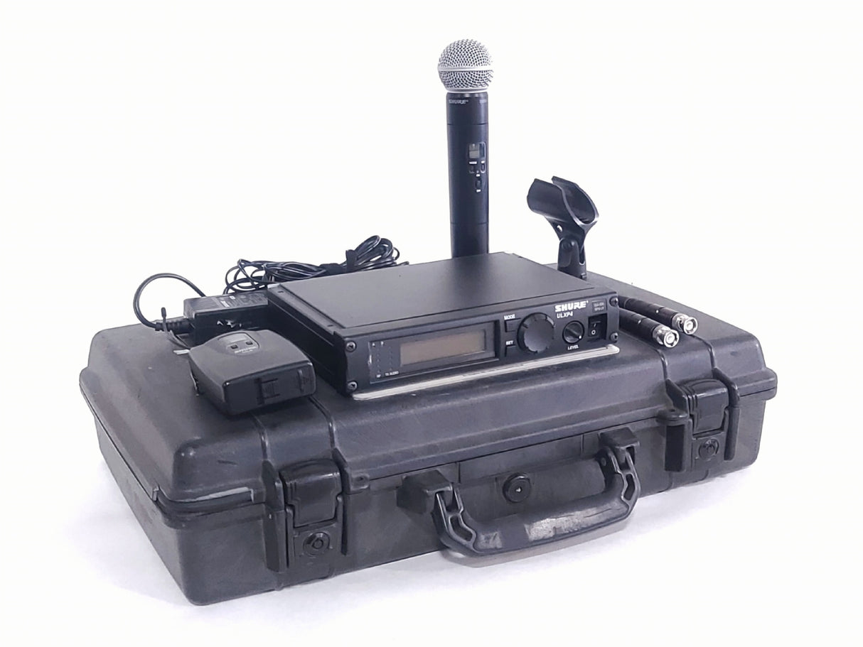Shure ULXP4 Wireless Receiver Kit (J1: 554-590MHz) w/ Accessories in Pelican 1490 Case
