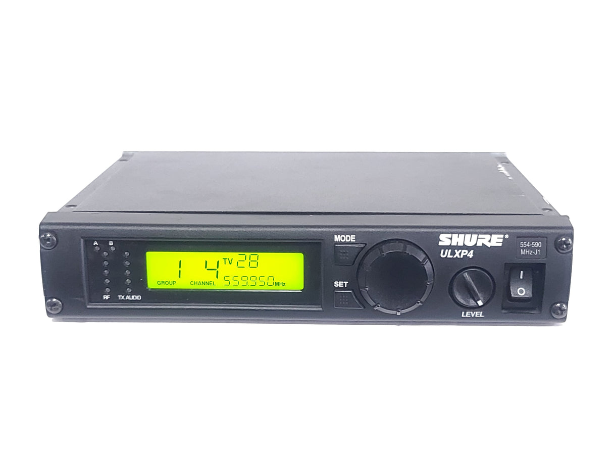 Shure ULXP4 Wireless Receiver Kit (J1: 554-590MHz) w/ Accessories in Pelican 1490 Case