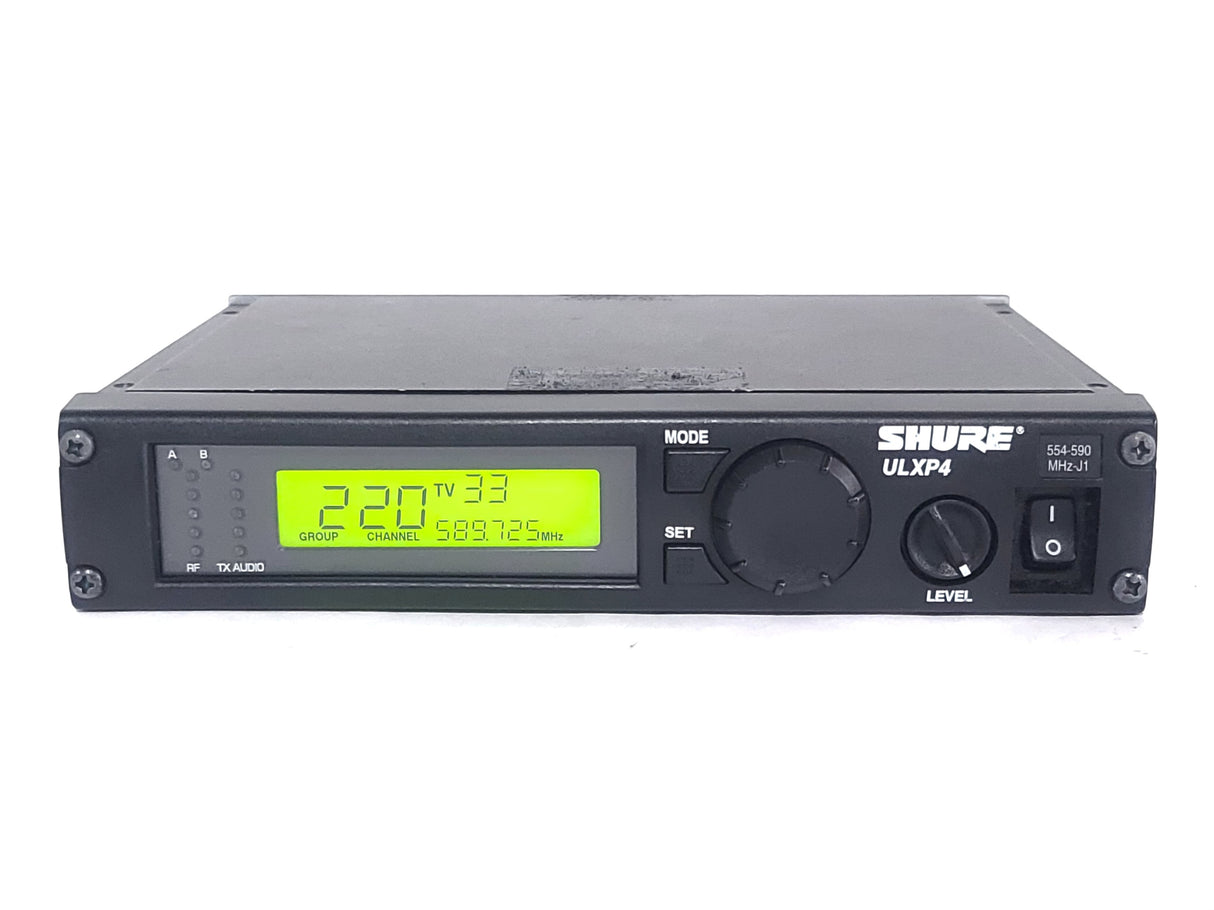 Shure ULXP4 Wireless Receiver Kit (J1: 554-590MHz) w/ Accessories in Pelican 1490 Case
