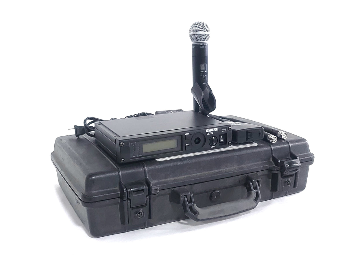 Shure ULXP4 Wireless Receiver Kit (J1: 554-590MHz) w/ Accessories in Pelican 1490 Case