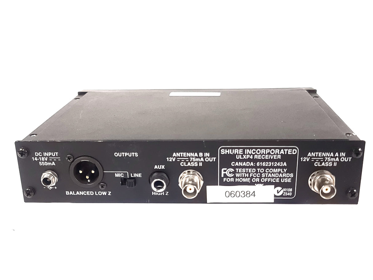 Shure ULXP4 Wireless Receiver (J1: 554-590 MHz)