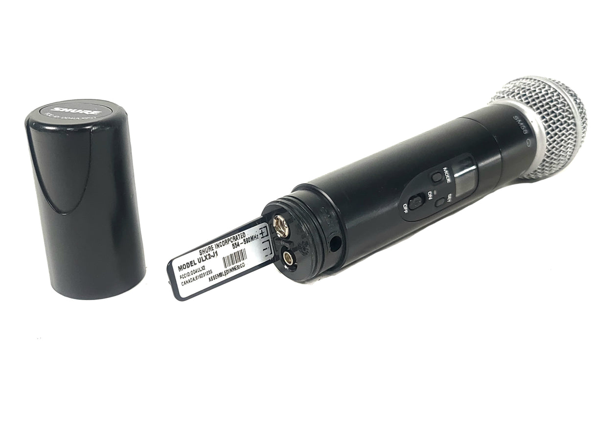 Shure ULX2 Hand Held Microphone (J1: 554-590 MHz) w/ Shure SM58