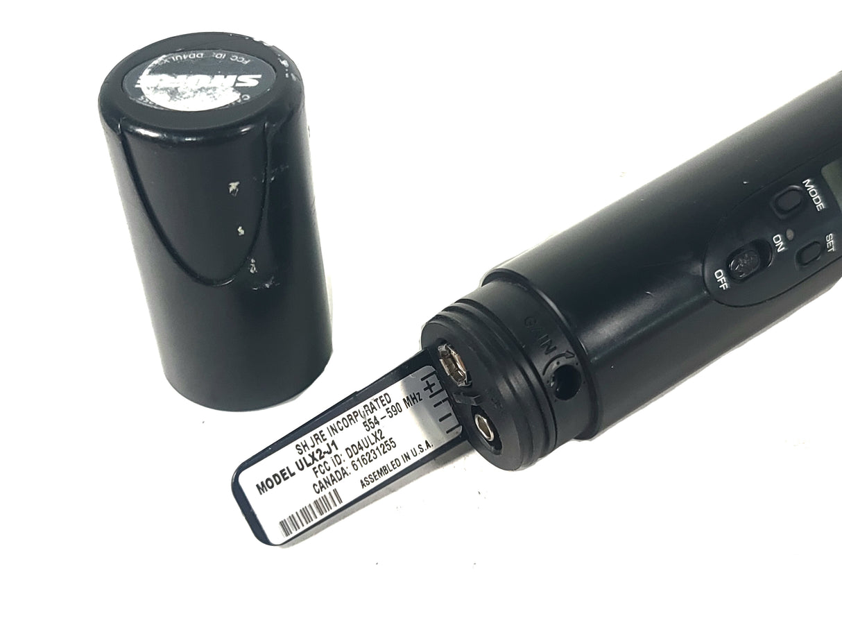 Shure ULX2 Hand Held Microphone (J1: 554-590 MHz) w/ Shure SM58