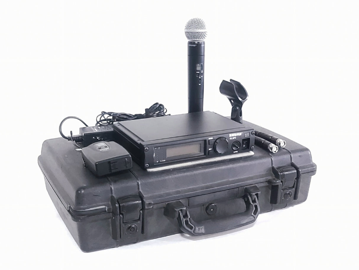 Shure ULXP4 Wireless Receiver Kit (J1: 554-590MHz) w/ Accessories in Pelican 1490 Case