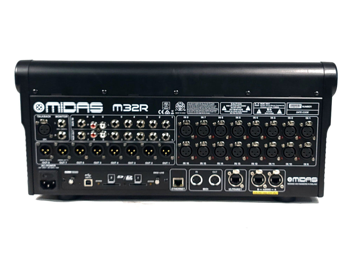Midas M32R LIVE Digital Console for Live Performance and Studio Recording w/ Klark Teknik DN32-USB Option Card