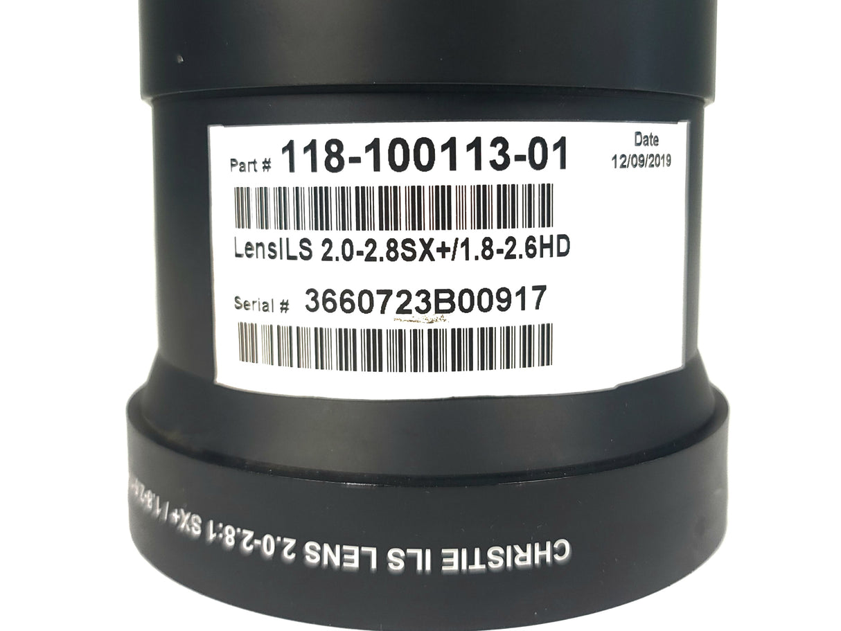 Christie 118-100113-01 ILS Series 1.8-2.6HD Zoom Projector Lens