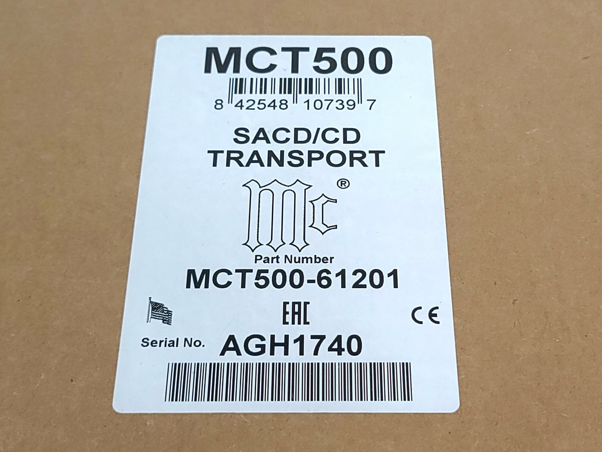 McIntosh MCT500-61201 SACD/CD Transport in Original Box