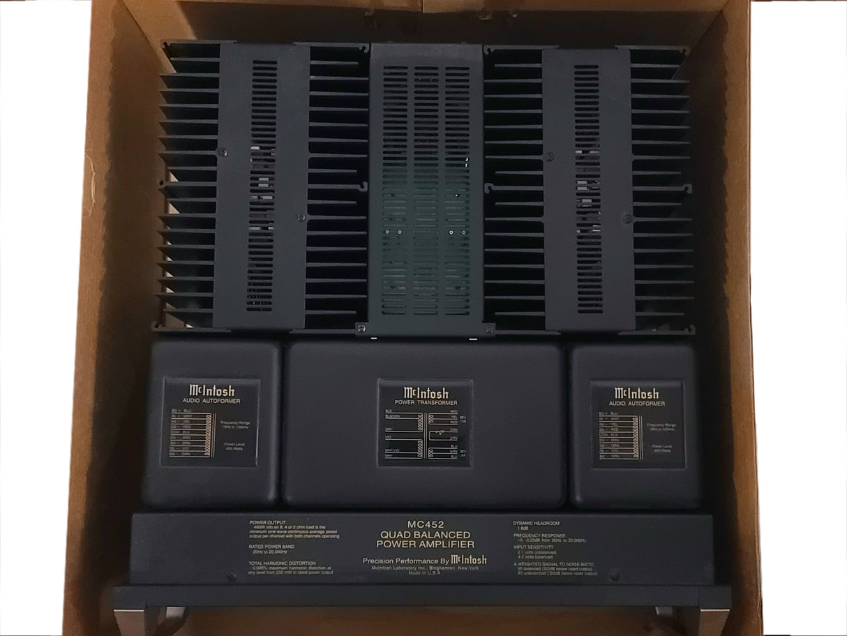 McIntosh MC452 Power Amplifier in Original Box