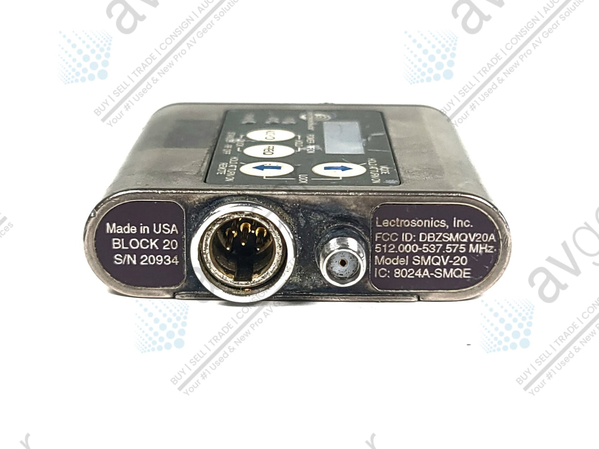 Lectrosonics SMQV Super Miniature Wireless Microphone Transmitter (Block 20: 512 to 537 MHz)
