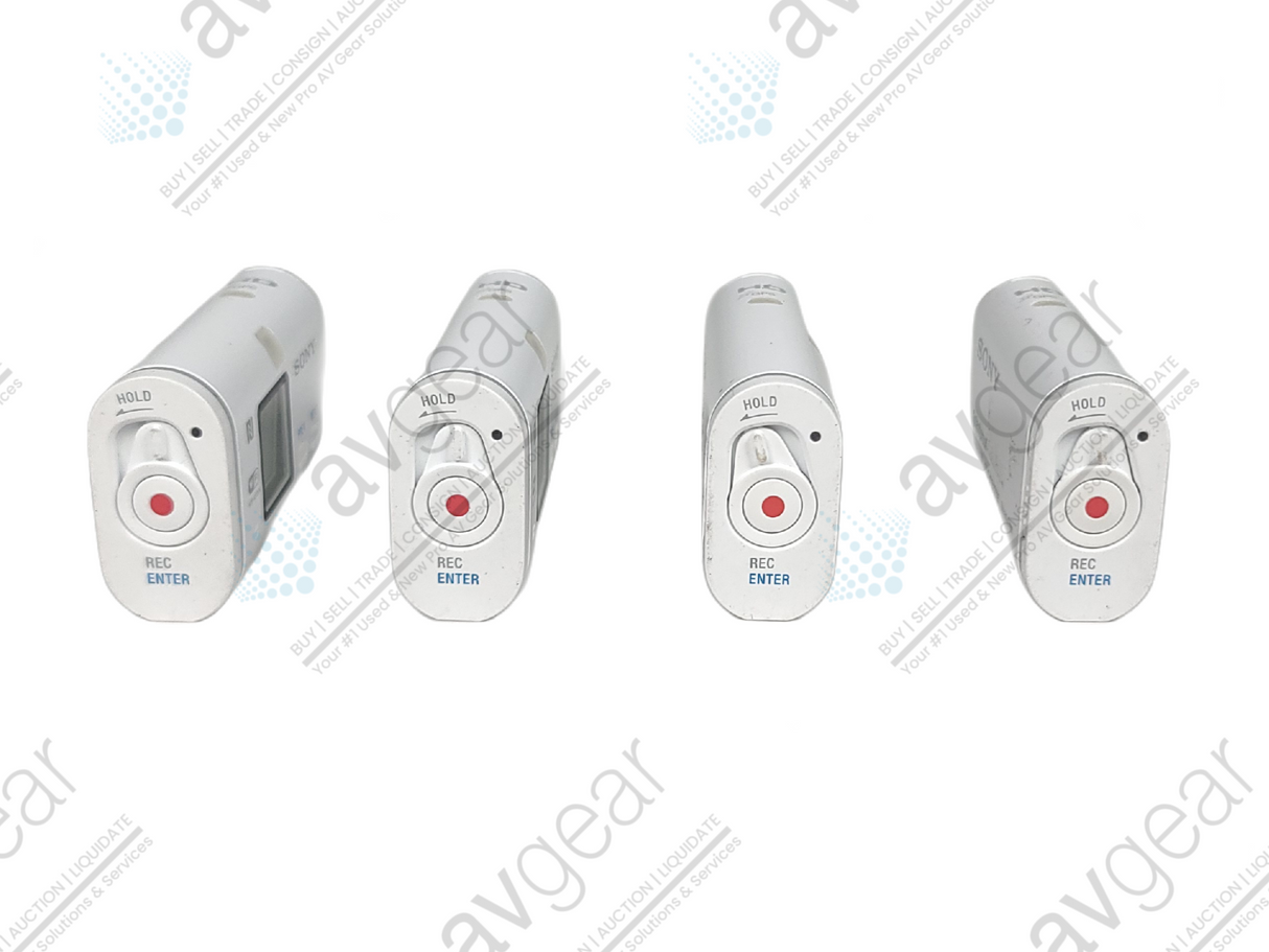 (Lof of 4) Sony HDR-AS100V/W POV Action Cam w/ Accessories