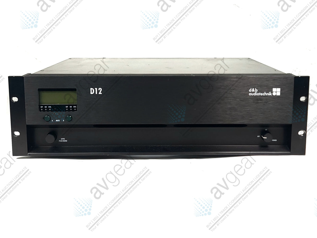 D&B Audiotechnik D12 Amplifier V2.31