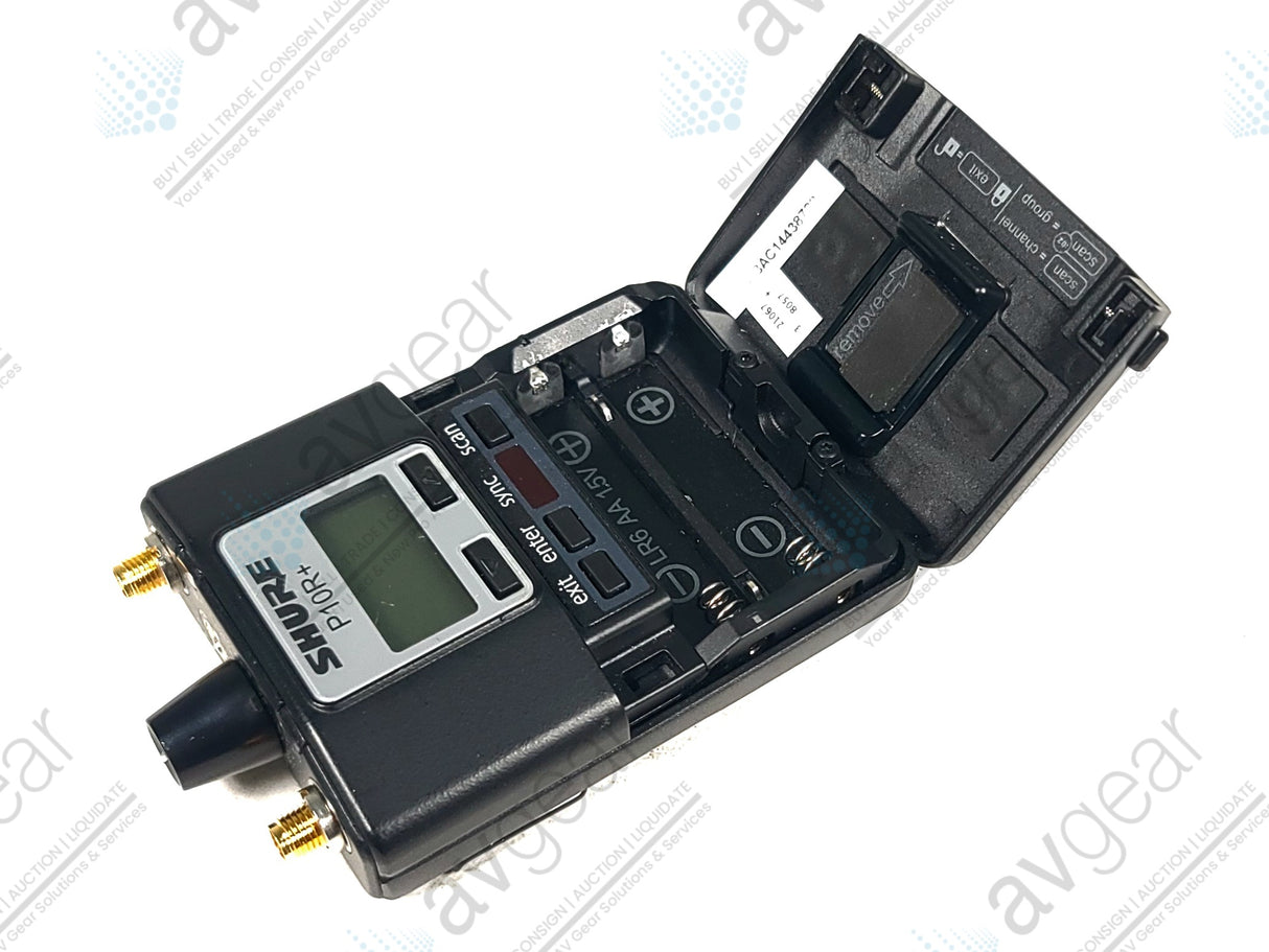 Shure P10R+ Diversity bodypack receiver (G10 Band: 470-542 MHz)
