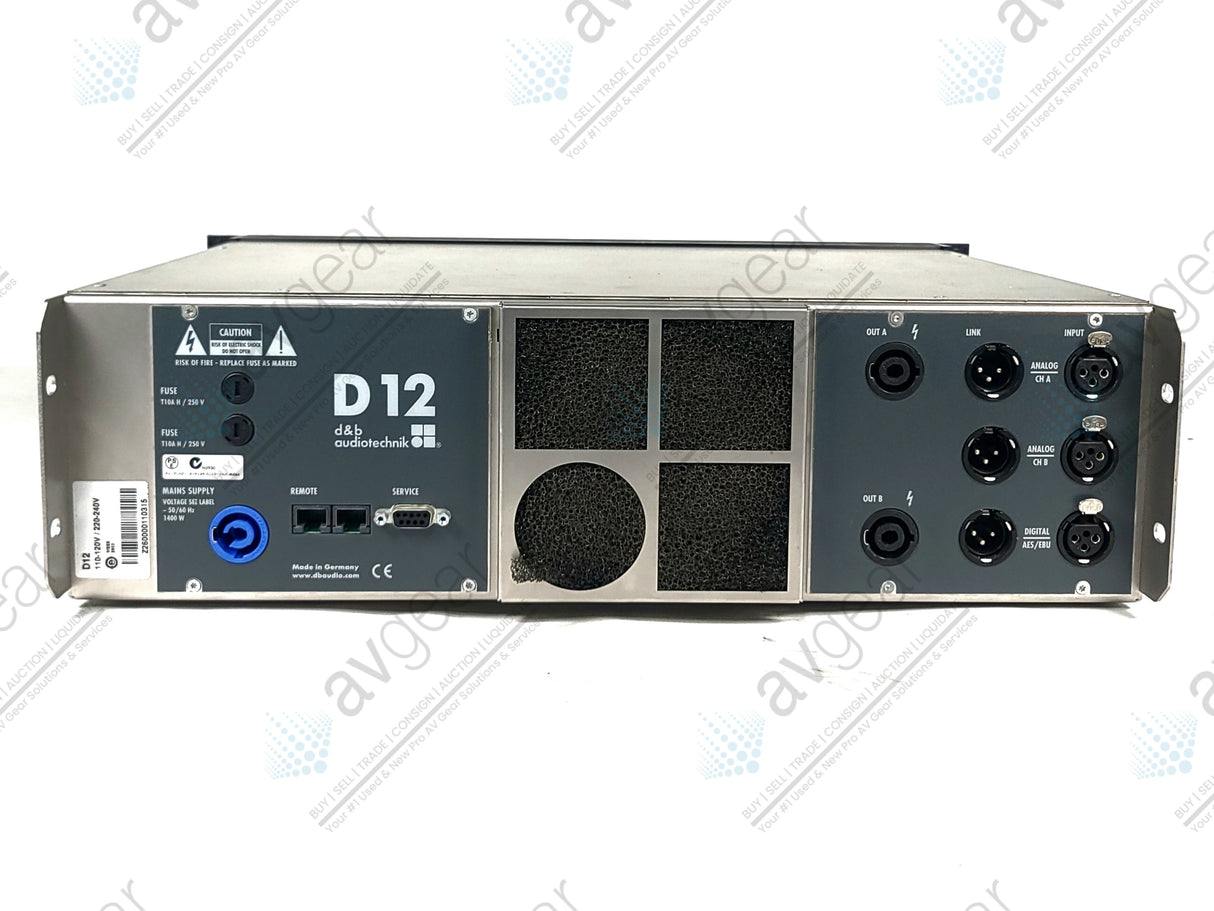 d&b audiotechnik D12 Multi-channel Amplifier