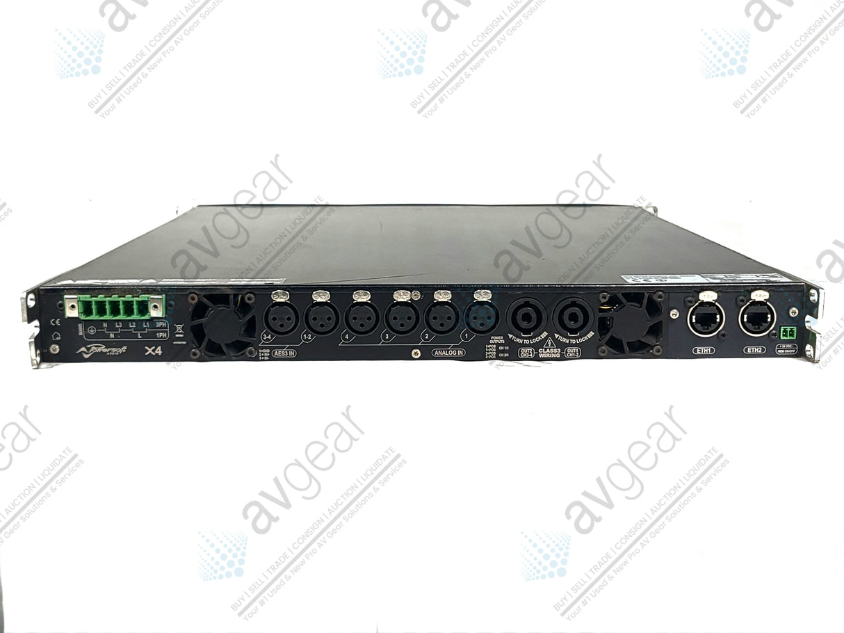 Powersoft X4 6000-Watt 4 Channel Power Amplifier