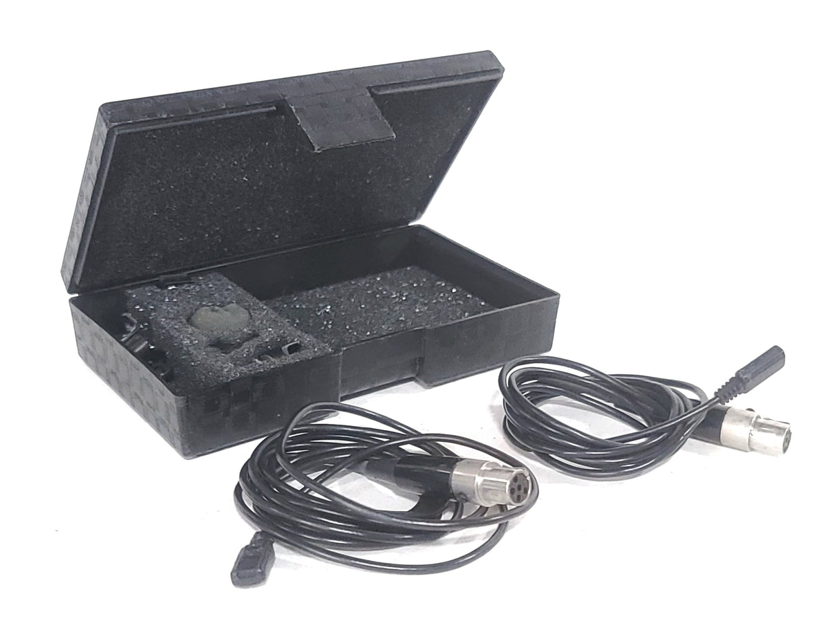 (2) Tram TR50 BML+ Omni Lavalier Microphone with TA5F Connector for Lectrosonics Transmitters In Case