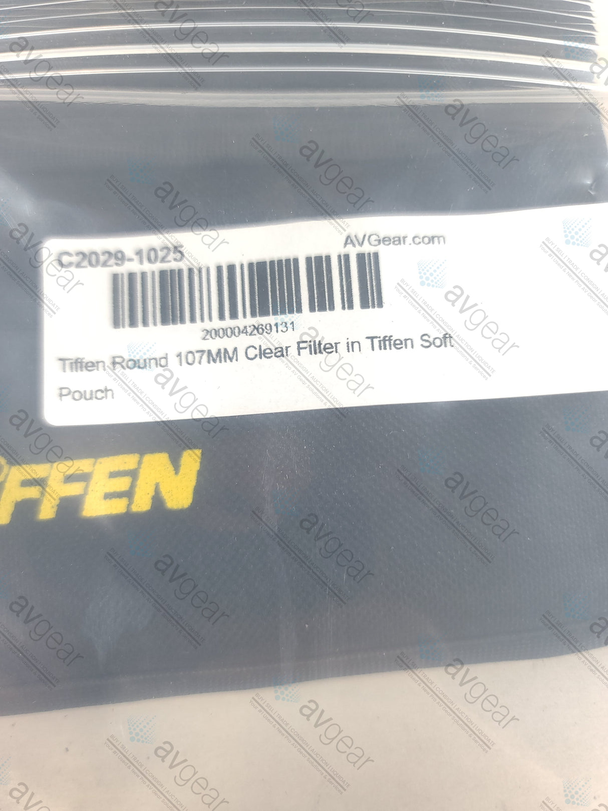 Tiffen Round 107MM Clear Filter in Tiffen Soft Pouch
