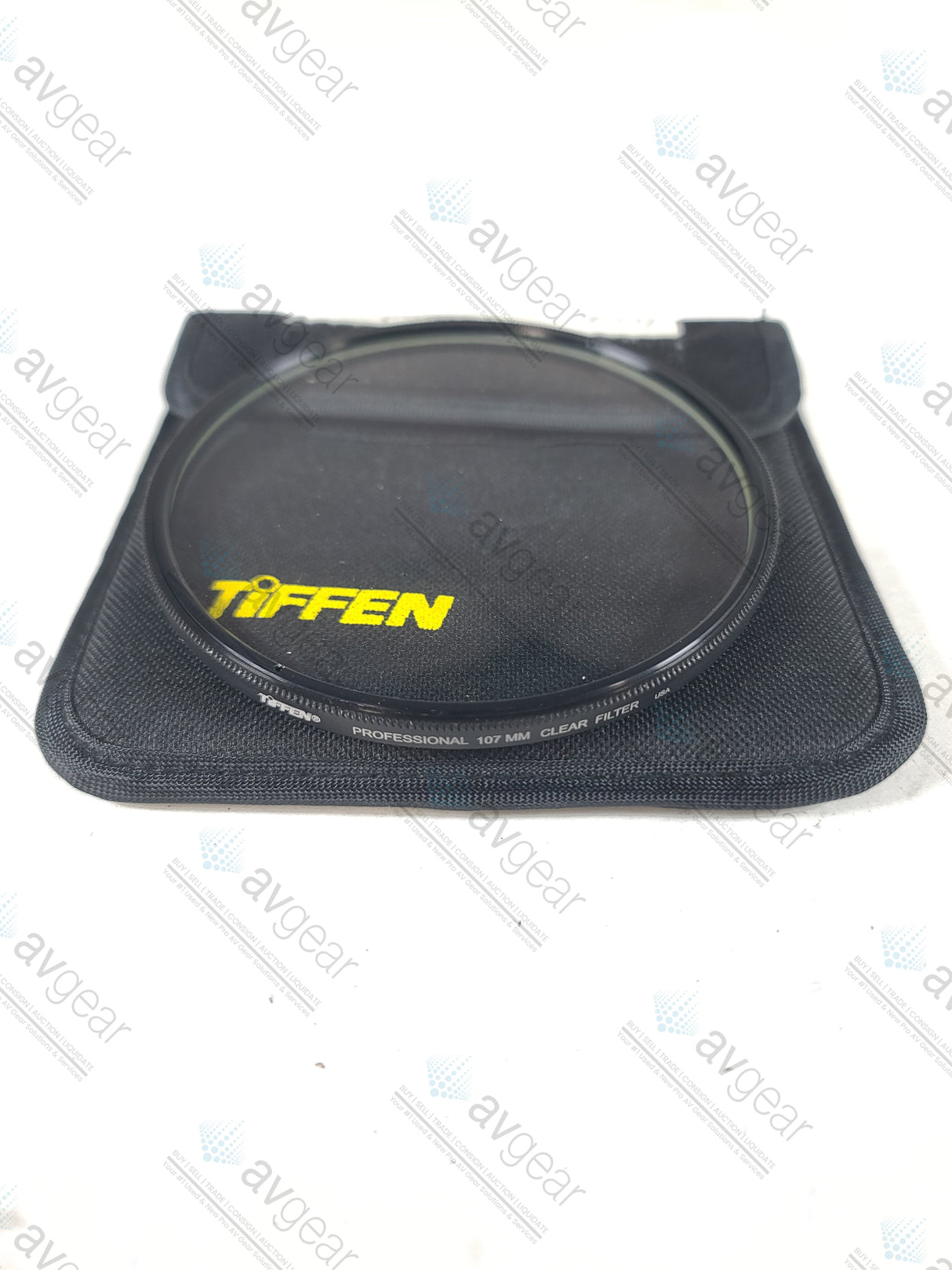 Tiffen Round 107MM Clear Filter in Tiffen Soft Pouch