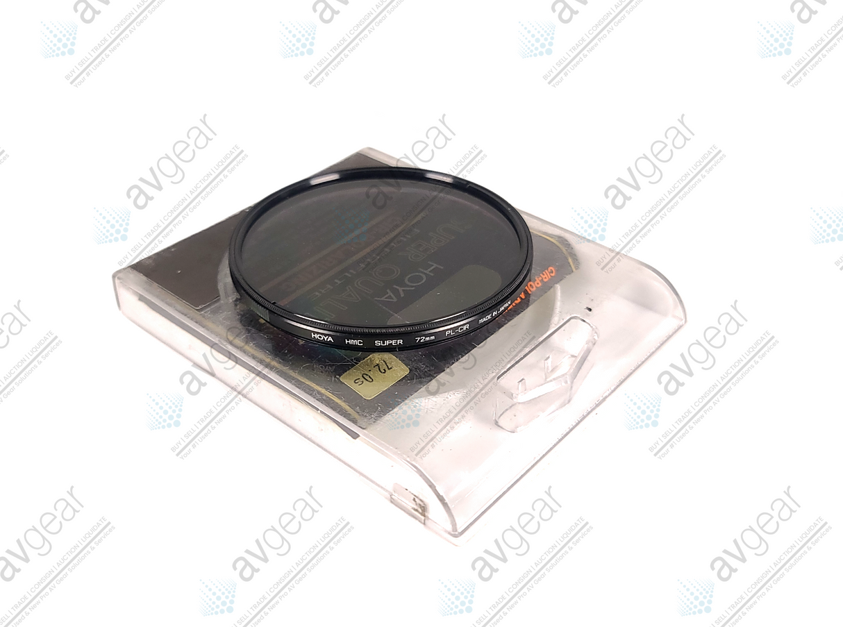 Hoya HMC Super 72MM PL-CIR Polarising Filter Lens in Hoya Case