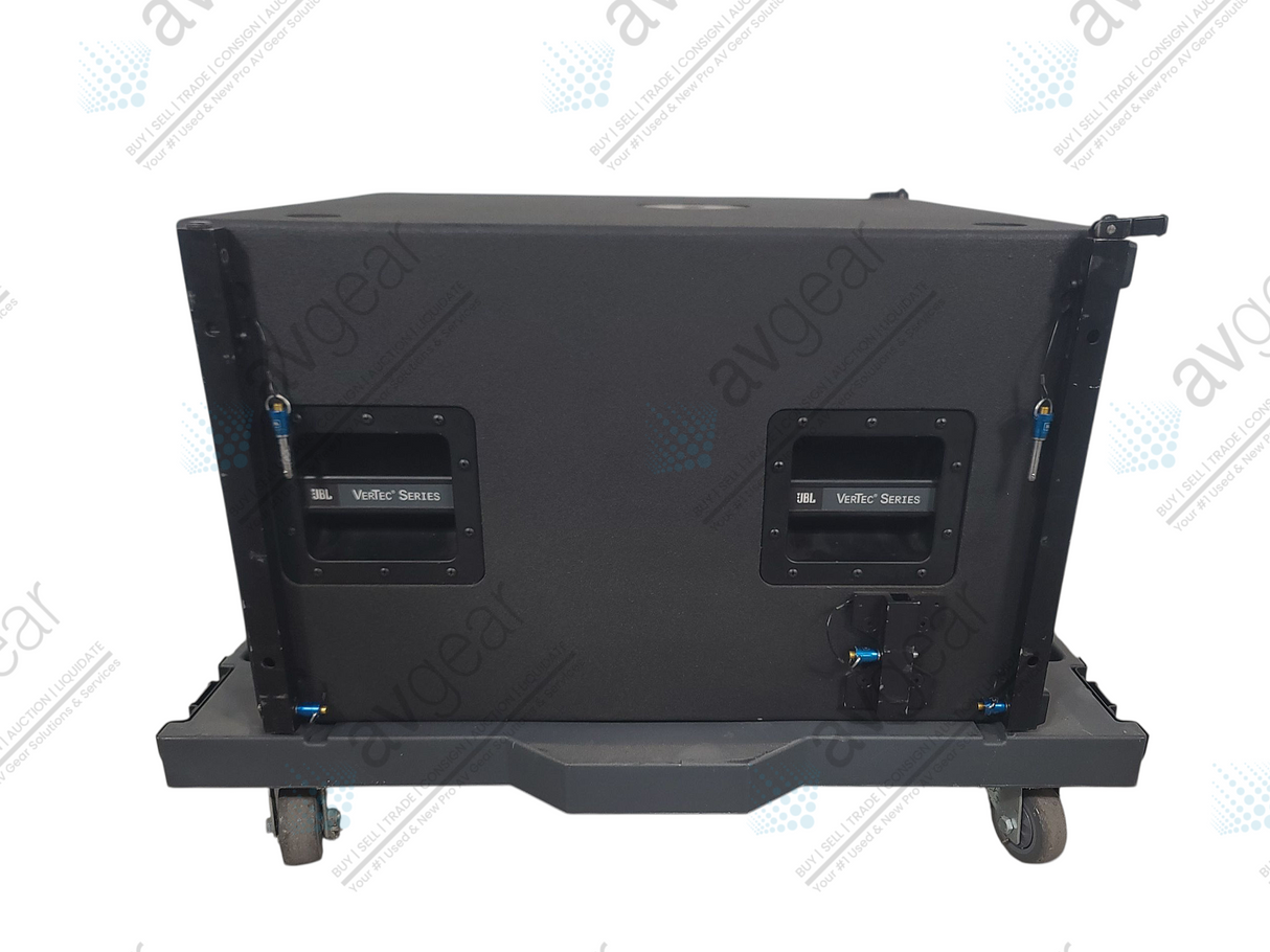 JBL VT4883 Subcompact Dual 12" Cardioid-Arrayable Subwoofer in Rotomolded Vertec Transporter Road Case