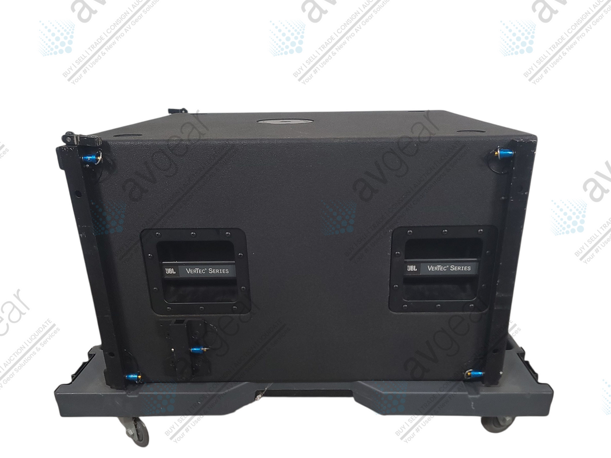 JBL VT4883 Subcompact Dual 12" Cardioid-Arrayable Subwoofer in Rotomolded Vertec Transporter Road Case