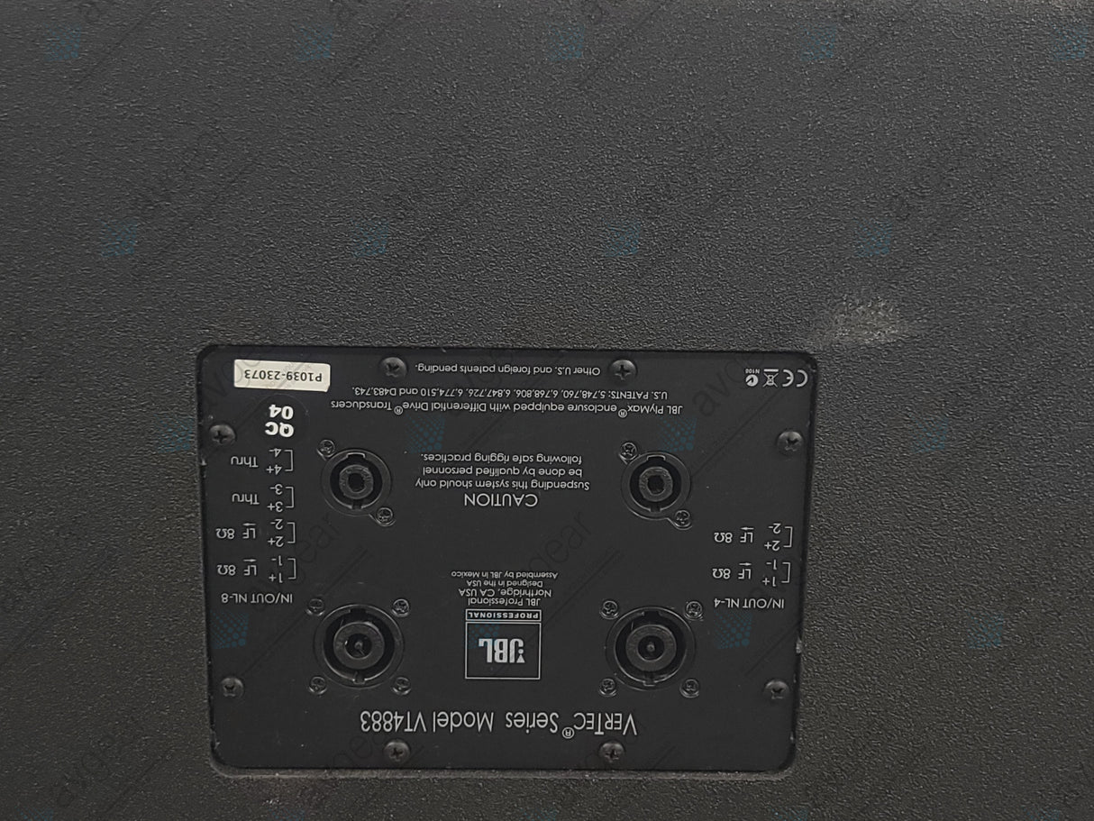 JBL VT4883 Subcompact Dual 12" Cardioid-Arrayable Subwoofer in Rotomolded Vertec Transporter Road Case