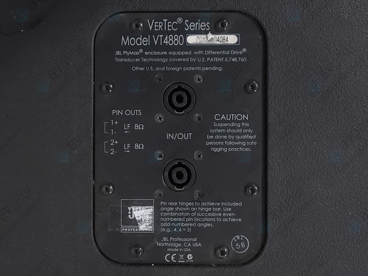 JBL VT4880 18" Dual Line-Array Subwoofer