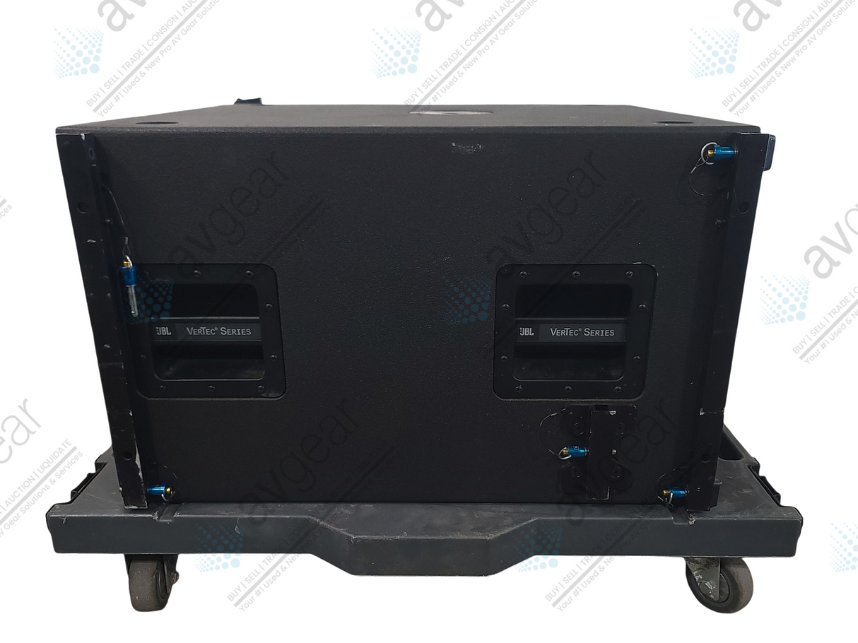 JBL VT4883 Subcompact Dual 12" Cardioid-Arrayable Subwoofer in Rotomolded Vertec Transporter Road Case