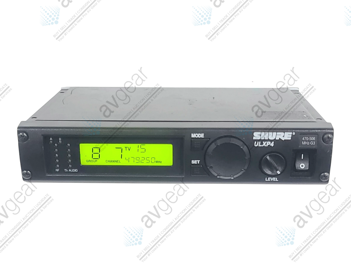 Shure ULXP4 Wireless Receiver Kit (G3: 470-506MHz) w/ Accessories in Pelican 1490 Case