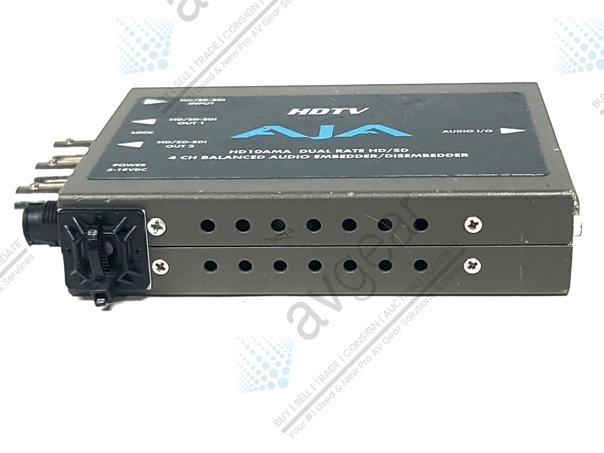 AJA HD10AMA HD/SD-SDI 4 Channel Analog Audio Embedder/Disembedder