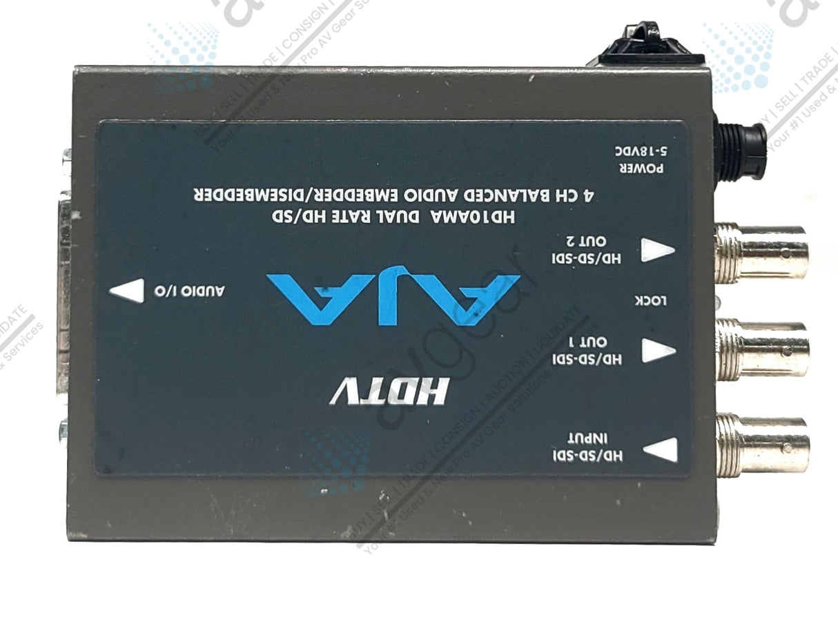 AJA HD10AMA HD/SD-SDI 4 Channel Analog Audio Embedder/Disembedder