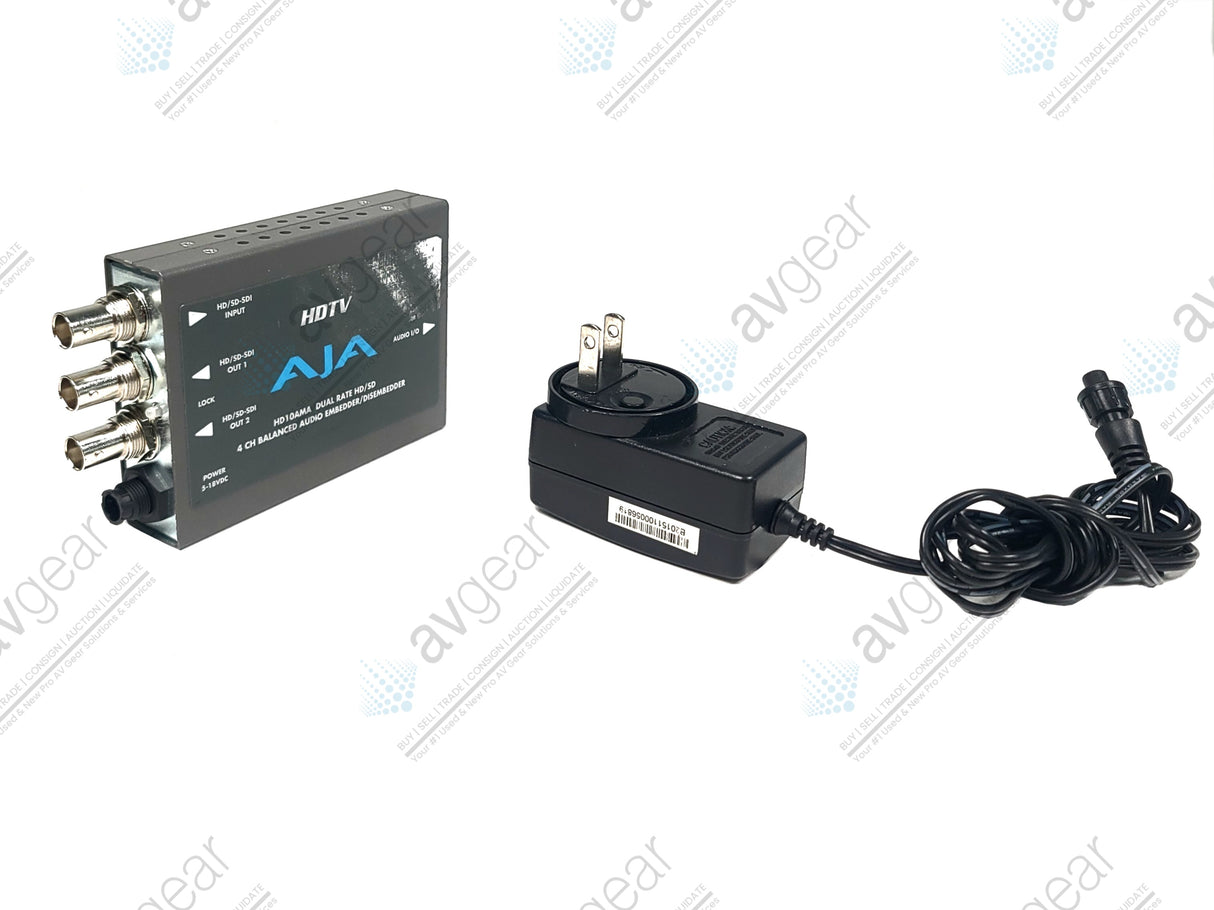 AJA HD10AMA HD/SD-SDI 4 Channel Analog Audio Embedder/Disembedder