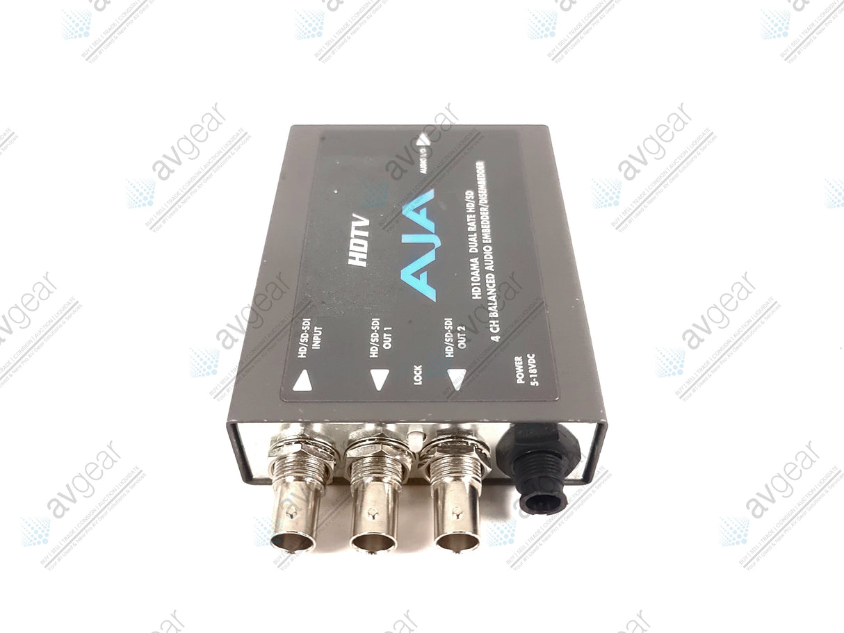 AJA HD10AMA HD/SD-SDI 4 Channel Analog Audio Embedder/Disembedder