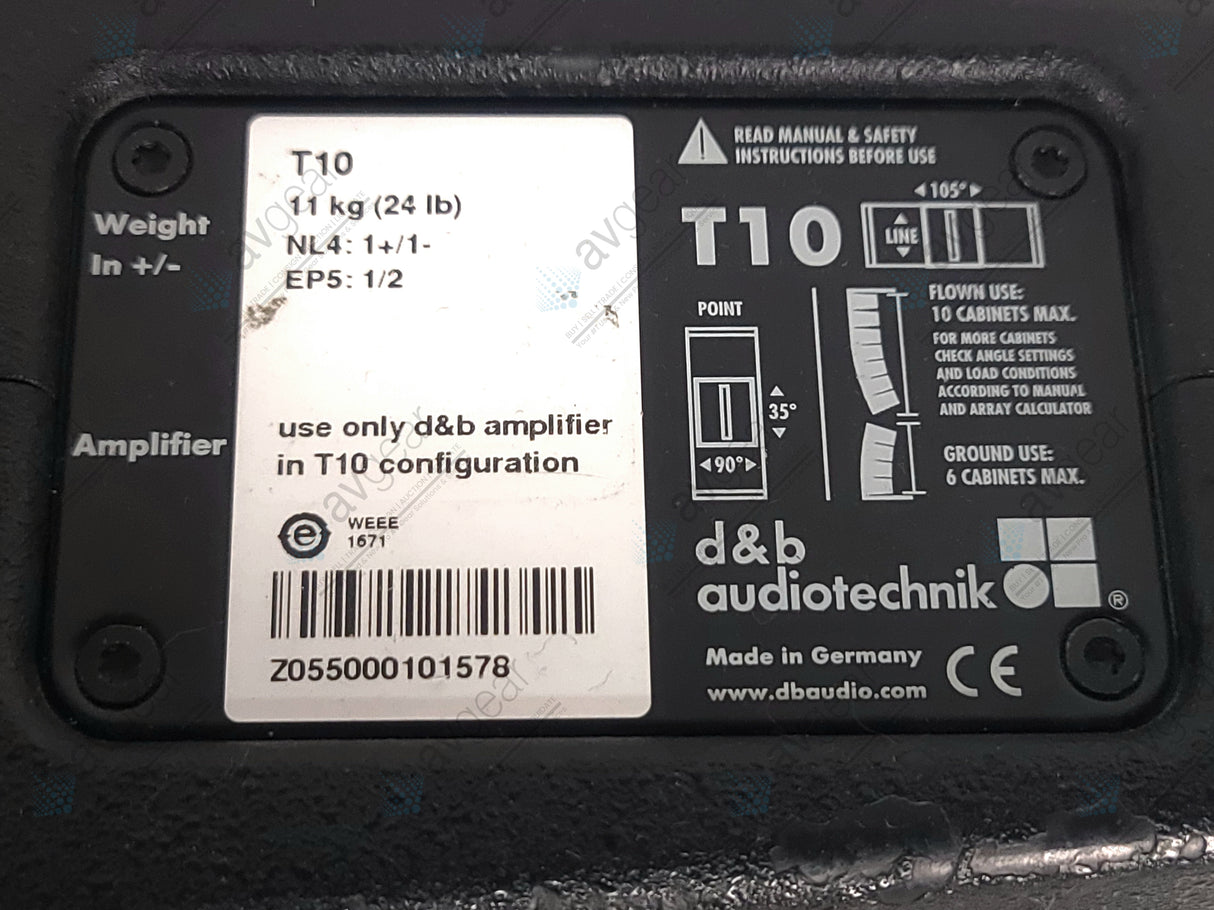 D&B AudioTechnik T10 2-way Line Array Loudspeaker