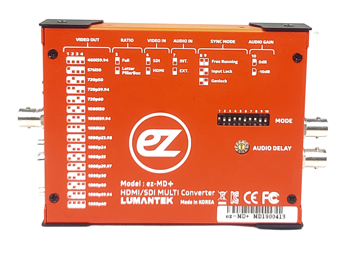 Lumantek EZ-MD+ HDMI/SDI Cross Converter with Audio Mux/Demux and Scaler