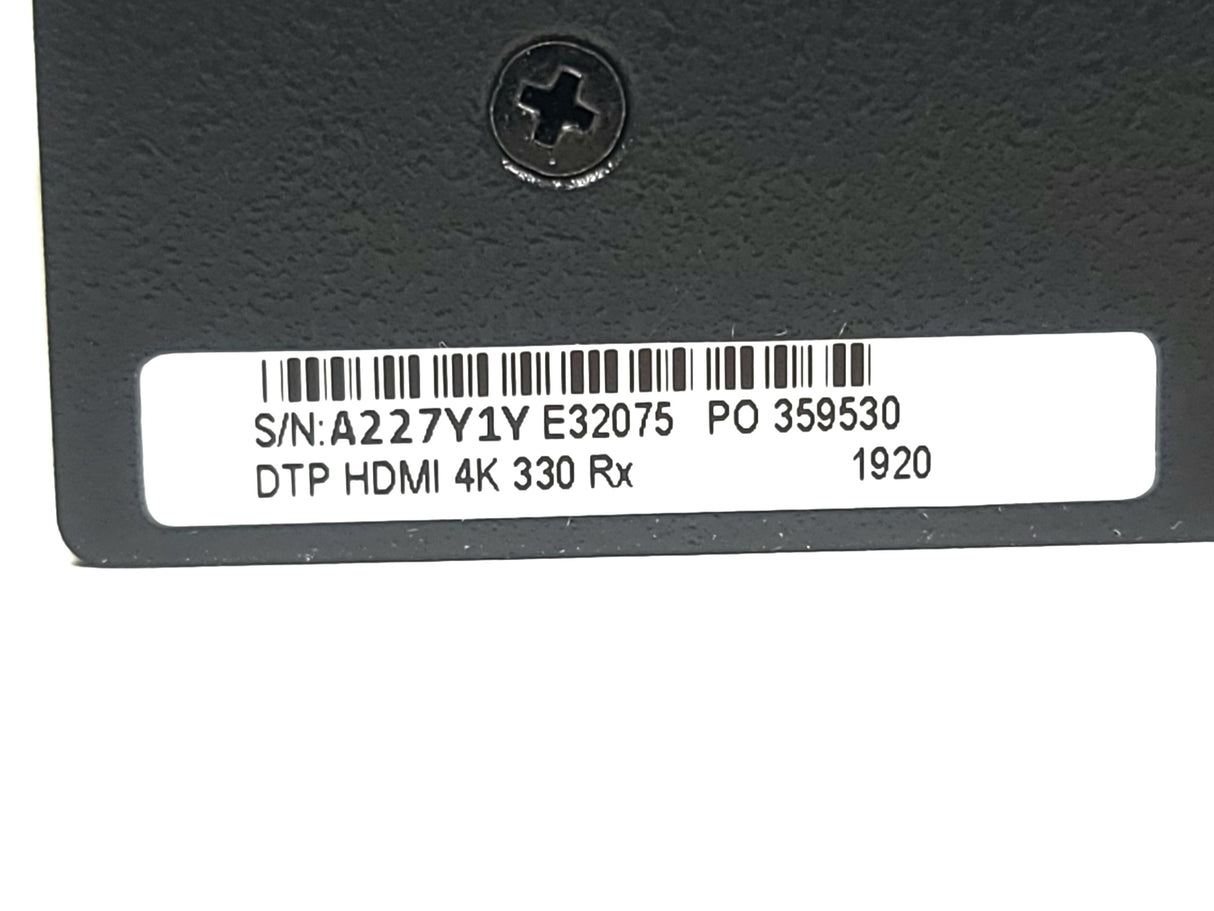 Extron DTP HDMI 4k 330 Rx Receiver