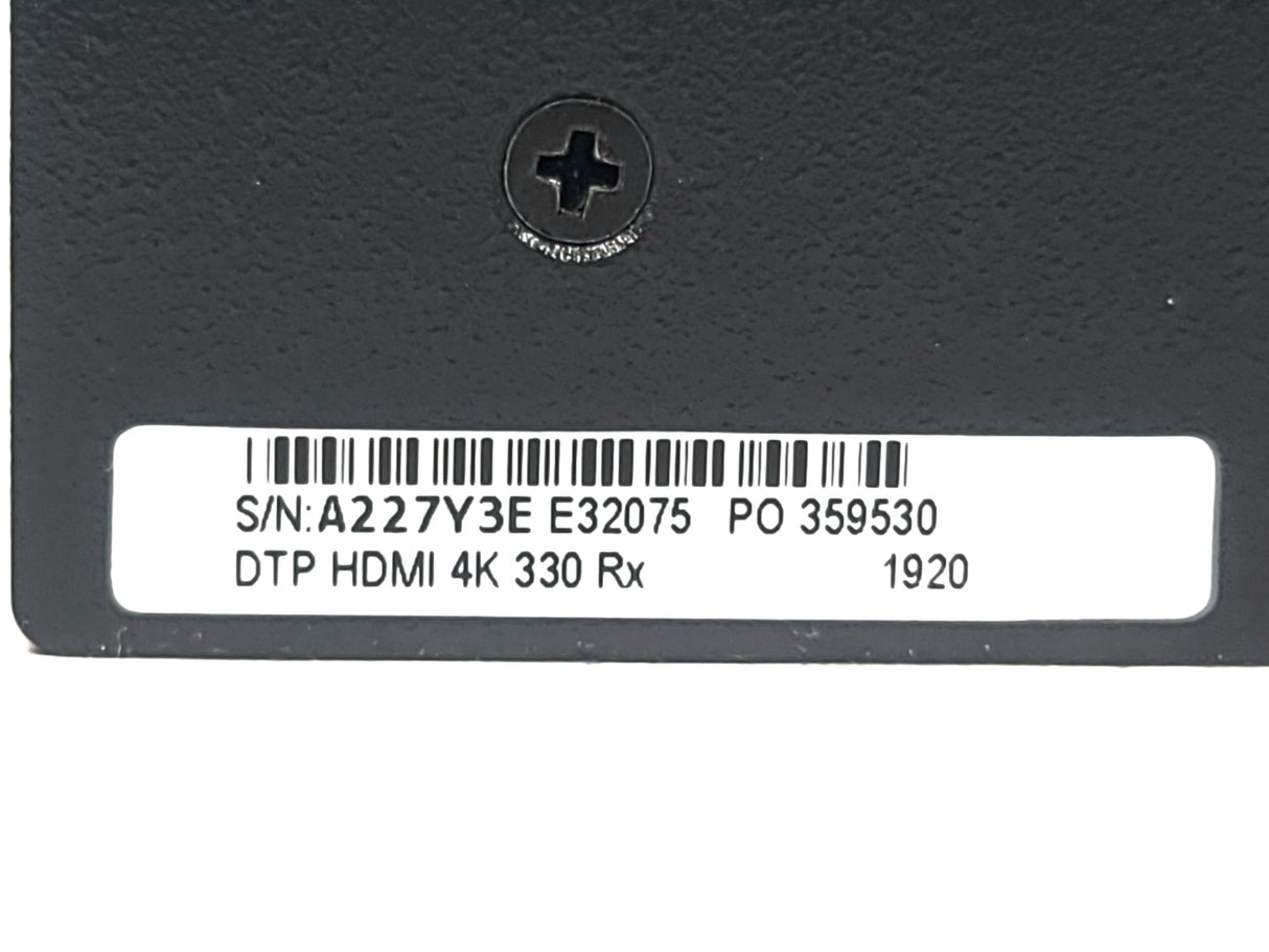 Extron DTP HDMI 4k 330 Rx Receiver