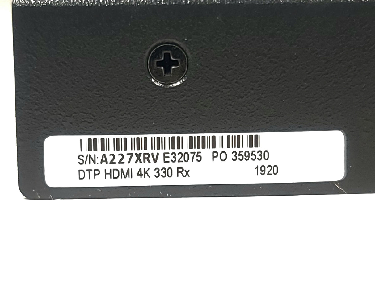 Extron DTP HDMI 4k 330 Rx Receiver