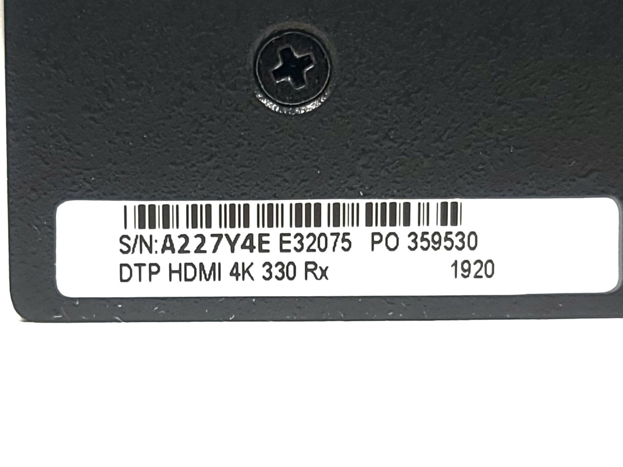 Extron DTP HDMI 4k 330 Rx Receiver