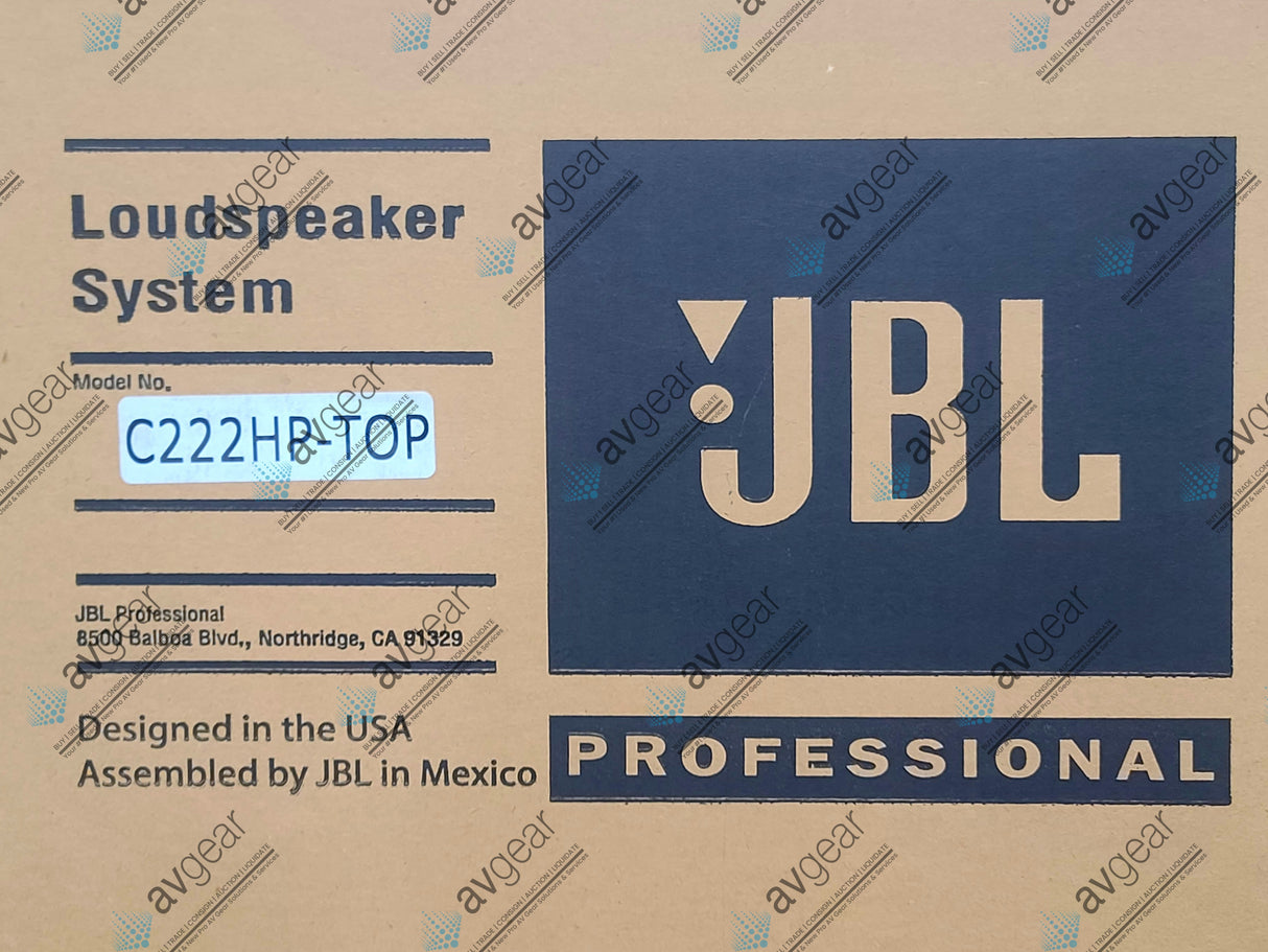 (NEW) JBL C222HP-TOP High Performance ScreenArray Cinema Loudspeaker (Manufacturer Warranty)