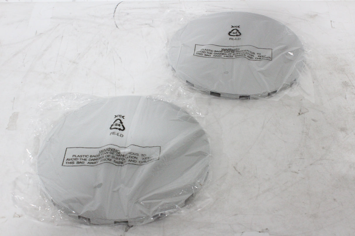 (2) Tannoy CMS 801DC BM Ceiling Monitor Loud Speakers w/ (2) Grilles, (2) Rails & (2) Cut Out Templates