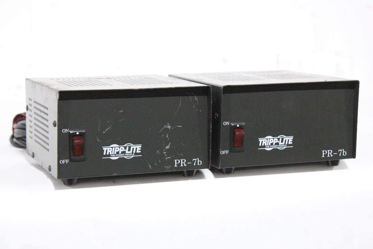 (2) Tripp Lite Pr-7b Precision Regulated DC Power Supply w/ 4 Pin XLR Power Connector w/ Hard Case (C1531-541)