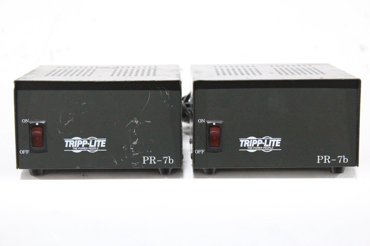 (2) Tripp Lite Pr-7b Precision Regulated DC Power Supply w/ 4 Pin XLR Power Connector w/ Hard Case (C1531-541)